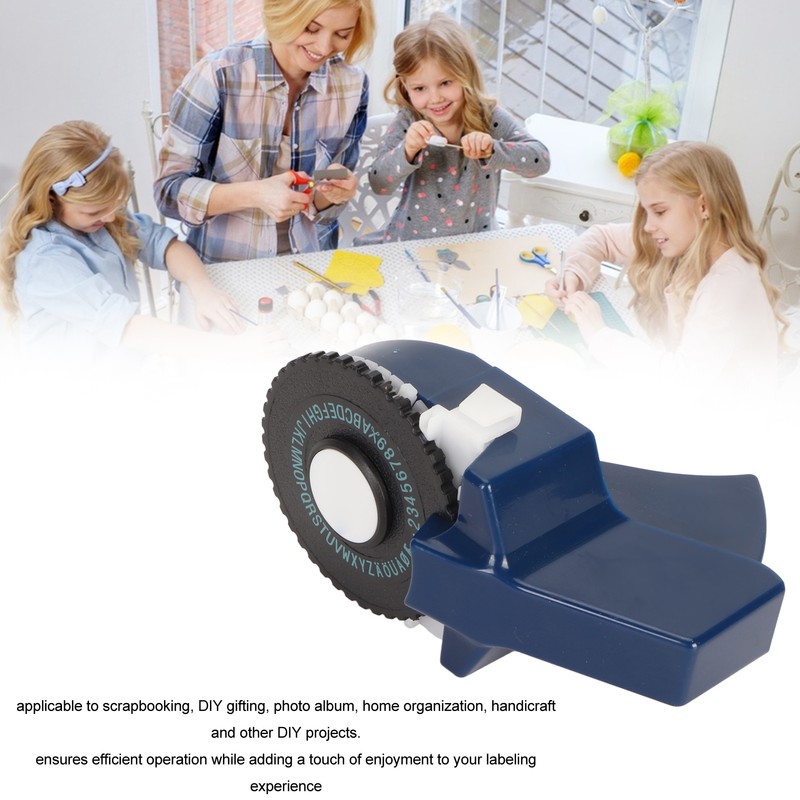 Embossing Label Maker Inkless Easy Operation Ergonomic Design Portable Label