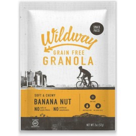 Wildway Keto, Vegan Granola | Banana Nut | Certified Gluten Free Granola Snack Packs, Grain Free, Paleo, Non GMO, No Artificial Sweetener | 12 Pack