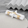 VGOL 4pcs White 120V H Series Single Circuit 3-Wire Track