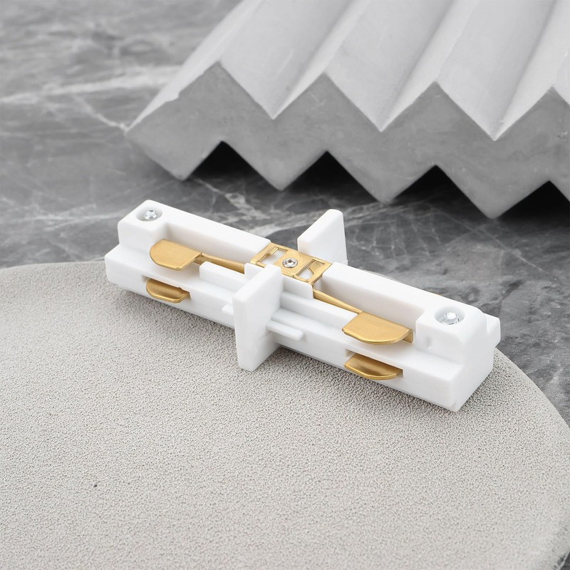 VGOL 4pcs White 120V H Series Single Circuit 3-Wire Track