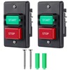 Dreyoo 2 Pcs 120V/230V Dual Voltage Single Phase On/Off Switch,