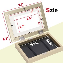 Toner Depot 2 Pack 4x6 Picture Frame, Quick-Change Photo Storage Display Frame for Wall and Tabletop Display, Photo Picture Frame with Clear Display (Gold)