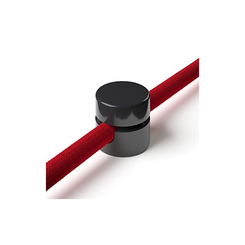 Two Piece Hook for Textile Cable, Surface-Mounted Cable Holder for