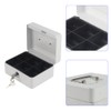 Mini Portable Safe Box, Steel Petty Lockable Money Box with
