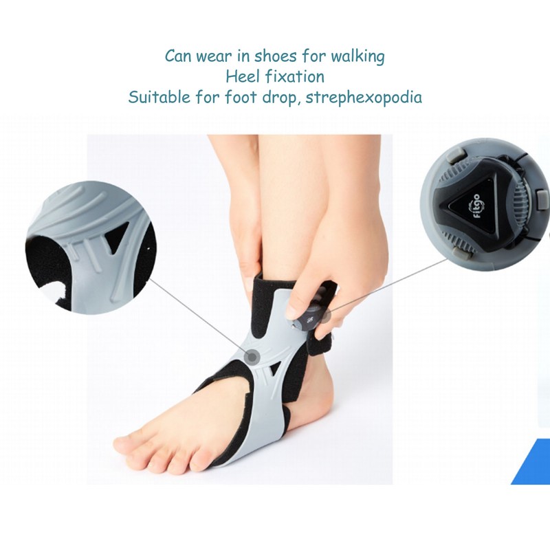 Ankle Stabilizer Adjustable Breathable Pain Reduce Portable Drop Foot Orthosis