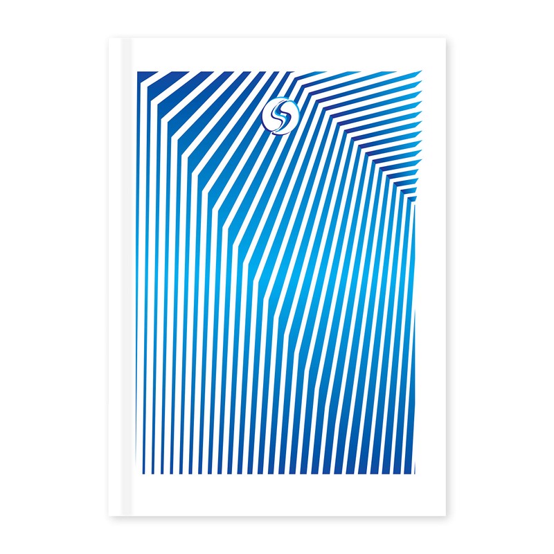 Silvine A4 Hardback Notebook, 160 Pages (80 Sheets) Ruled 8mm