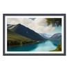 XYFBYSH 22x35 Picture Frame Solid Wood Black, Display 20"x33" (With
