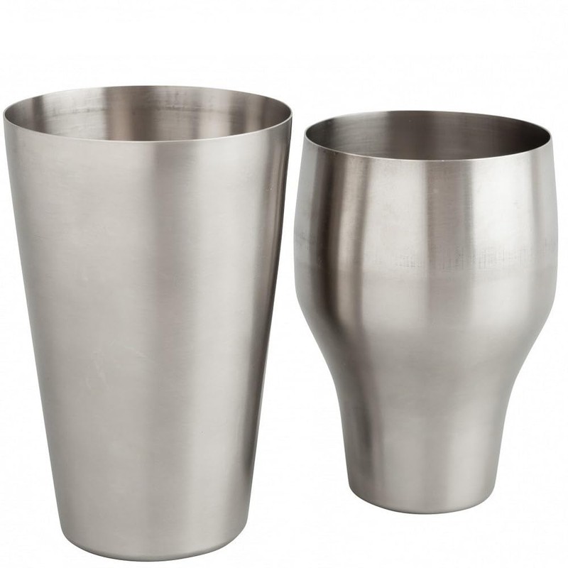 COCKTAIL7 Paris French Cocktail Shaker Continental 50cl Brushed Stainless Steel