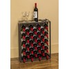 Mango Steam 32 Bottle Wine Rack with Black Glass Top
