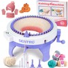 BZVV Knitting Machine for SENTRO 48 Needles Smart Knitting Crochet