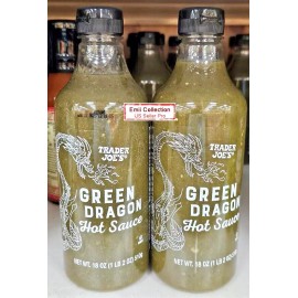 Trader Joe's Green Dragon Hot Sauce 18oz 510g (2 Bottles)