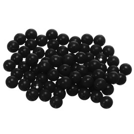 YELARXI Fishing Beads Holographic Soft Plastic Fish Rigs 7 mm (1000 Pack, Black)