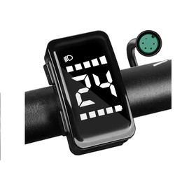 Ebike Display for Bafang Mid Drive Motor Kit 36V/43V/48V Waterproof Electric Bicycle Computer Compatiable with BBS01 BBS02 HD&Hub Motor Electric Bike LCD Display(UART Protocol 5PIN Female Connector)