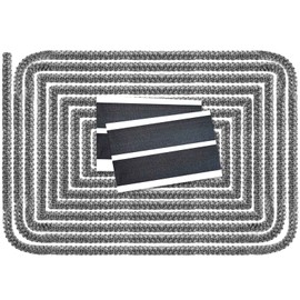 LANUCN Wood Stove Door Gasket Rope, High Temperature Seal Replacement kit for Fireplace, Oven, Pellet Stove, Central Boiler (5/8" x 86" Rope)