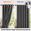 9 Pack Curtain Pleat Spacers, 50mm EVA Foam Rollers for