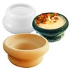 Wehous Unique Candle Holder Silicone Molds, Geometric Round Jar Cup