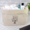 Large 'Tied Flower Bouquet' Canvas Organiser/Storage Bag (OR00033129)