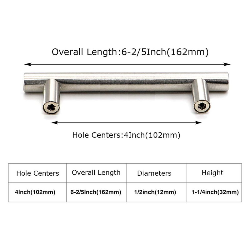 15 Pack Brushed Nickel Cabinet Pulls Drawer Handles - homdiy