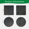 60 PCS Slate Coasters for Laser Engraving, Natural Black Stone
