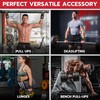 AQF Weight Lifting Hooks Straps, Non-Slip Rubber Coating Grips 8mm