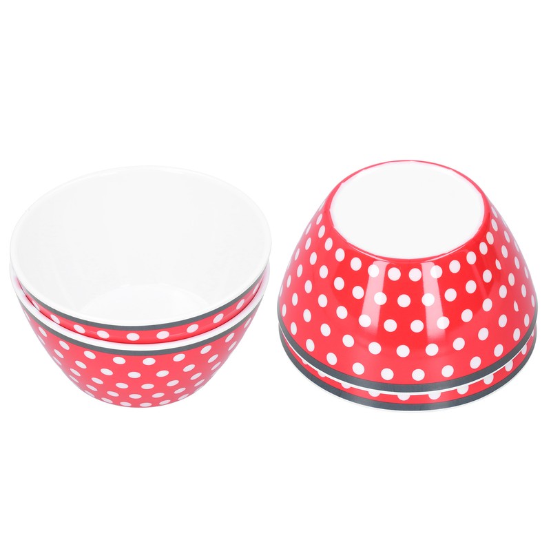 4PCS 6in Salad Bowl Dinner Serving Bowl Sets Kitchen Imitation