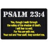EmbTao Tactical Psalm 23:4 Patch Badge Morale Applique Embroidered Fastener