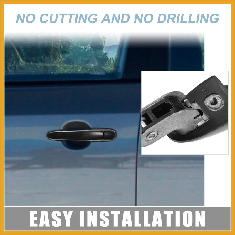 Partuto Rear Left Car Exterior Door Handles for Hyundai Tucson