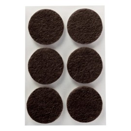 Scotch Felt Pads, Felt Furniture Pads for Protecting Hardwood Floors, Round, Brown, 1.5-in Diameter, 24 Pads