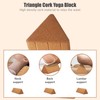 Yoga Block 12x5x4 Inch Triangular Pilates Block High Density Oak