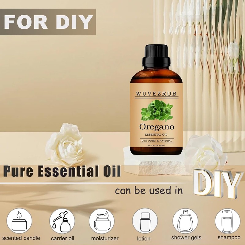 Aceites esenciales de orégano, 60 ml de aceite esencial puro