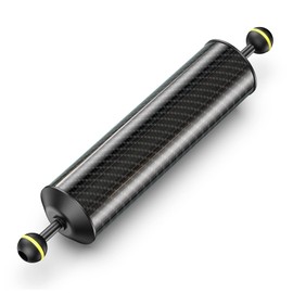 Sea frogs Carbon Fiber Float Arm D60mm, 12'', for Ultralight, Aquatic Arm, Buoyancy Provided 580g, Underwater Camera System Diving Tray Video Light/Strobe GA-8