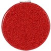 mpowtech Red Compact Mirror for Purse,Magnifying Travel Mirror with Glitter,Double-Sided