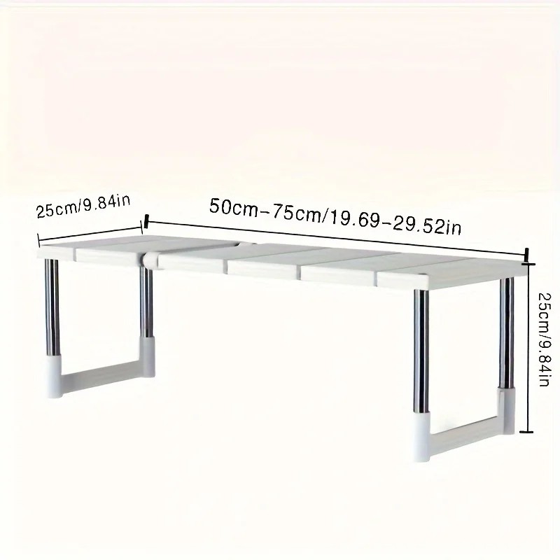 Adjustable Under Sink Storage Rack for Kitchen & Bathroom –