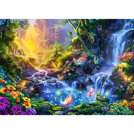 Jigsaw Puzzles for Adults 1000, Puzzles for Adults, Challenging Puzzles, Puzzle Game for The Whole for Women, Gifts for Men, Theme:Magic Pond