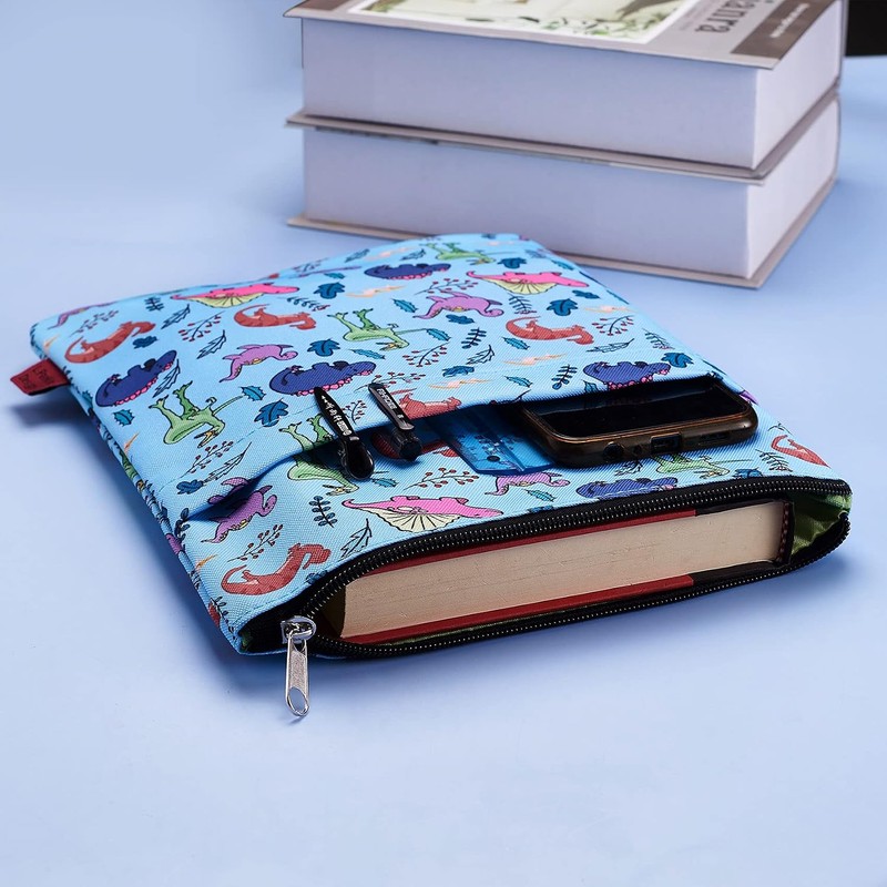 Fundas de libro de dinosaurios para libros de bolsillo, fundas