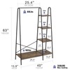 Finnhomy Rustic Clothes Rack, Clothing Rack for Hanging Clothes Heavy