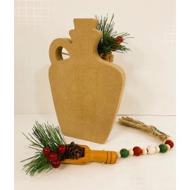Agape Gifts Desgins AGD Christmas Decor - Chunky Wood Cinnamon Jar Garland Spoon 2pc Set