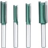 Bestgle Carbide Straight Bit Set of 4 Trimmer Bits, Tungsten