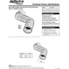 Deflecto Aluminum Duct with Connectors, Semi Ridgid, Flexible , 4"