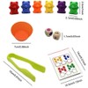 62 pcs/set Kids Rainbow Counting Bear Toys Educational Cognition Matching
