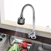 Zinc Alloy Swivel Spout Single Handle Sink Kitchen Faucet Pull