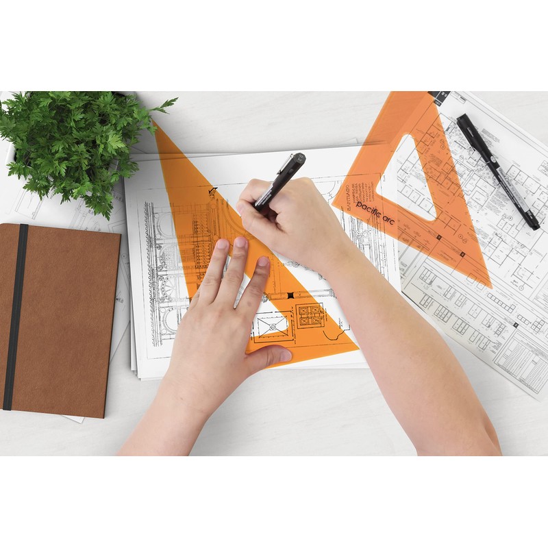 Pacific Arc's Scholastic Triangle - 8 inch - Fluorescent -