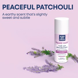 Kiss My Face Natural Patchouli Body Deodorant Roll On 3 Fl Oz Aluminum Paraben Free