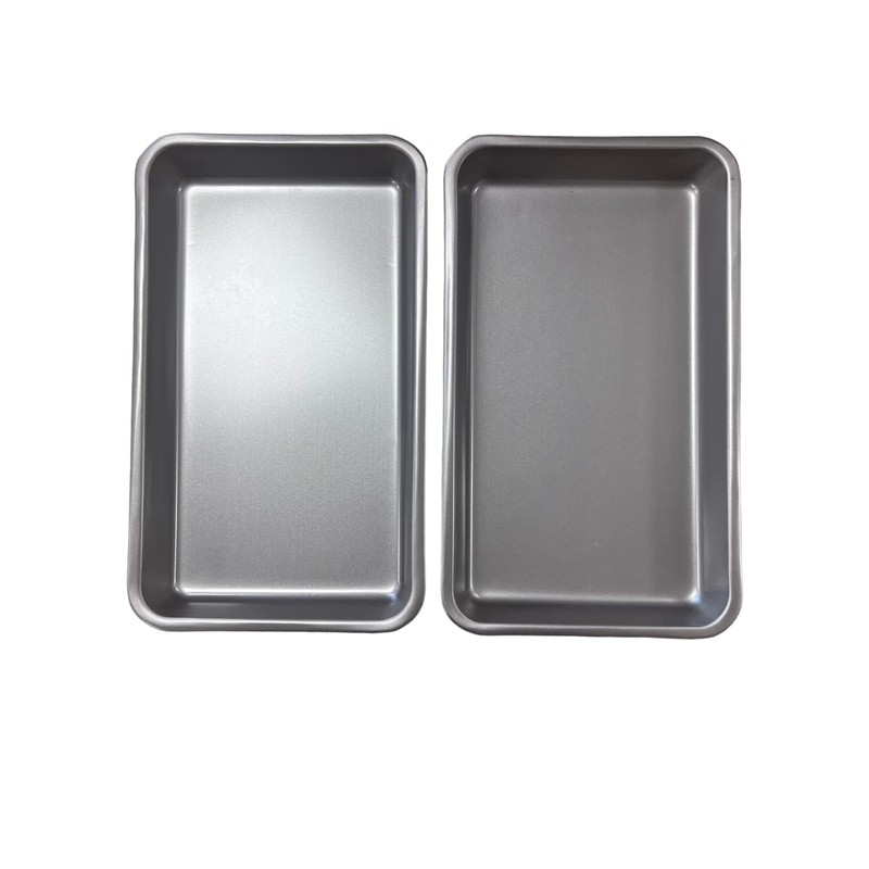 2X 33cm Baking Oven Roasting Trays, Superior Double Coated Non