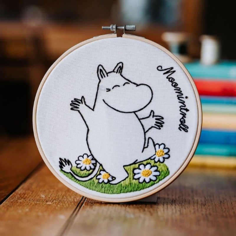 The Crafty Kit Company Moomin Embroidery Craft Kit - Moomintroll