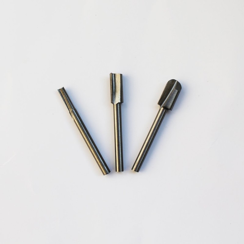 Leen4You 1/8"(3.2mm) Mini Shank HSS Titanium Router Bits Fit for