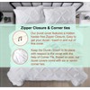 SLEEP-NEST Alaskan King Duvet Cover 132x120 Pinch Pleated 3 Piece