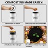 Kitchen Compost Bin, 1 Gallon Countertop Compost Bin with Lid,