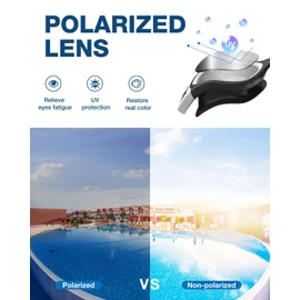 ZIONOR Swim Goggles, G1 Polarized Swimming Goggles Anti-Fog for Adult Men Women