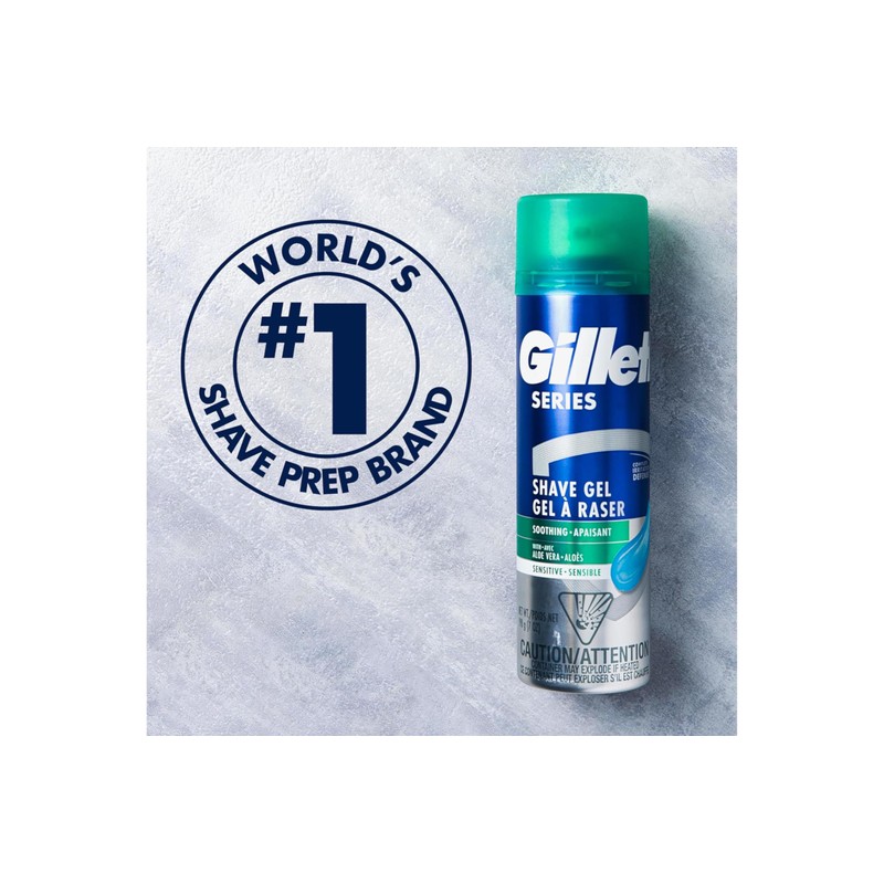 Gillette Series Shave Gel for Sensitive Skin, 2.5 Ounce